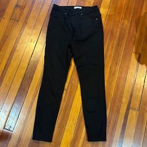Black high waist curvy madewell jeans